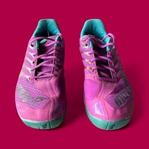 Women's Pink and Green Athletic Shoes